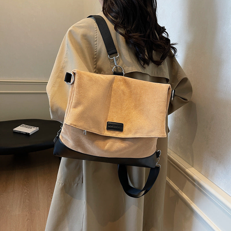 Retro large-capacity bag 2025 fashionable new women's bag autumn and winter commuting texture women's backpack