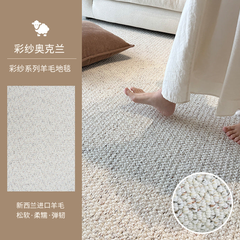 Wool carpet plain color living room accessible luxuryclassynew arrivalfor home carpet large house standard bedroom floor mat stain-resistant thickened