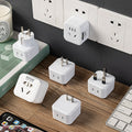 Two-pin to three-pin socket 2-hole to 3-hole global travel port version converter conversion plug korean british standard german standard