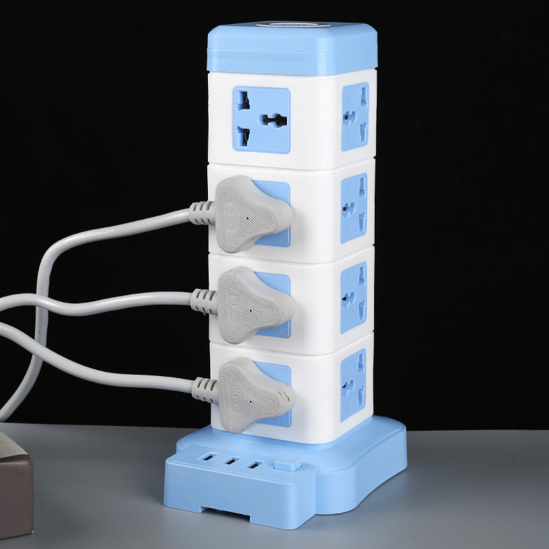 British standard hong kong vertical socket computer multi-function usb power strip universal international neutral power strip american standard european standard