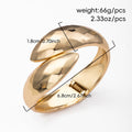 Fashion cross-border e-commerce jewelry women's fashion irregular round alloy bracelet exaggerated wide spring opening bracelet