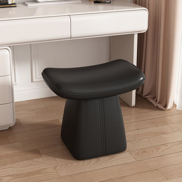 Makeup stool Solid wood dressing stool Nordic leather art leave-in piano stool Change shoe stool Advanced light luxury Advanced light luxury makeup