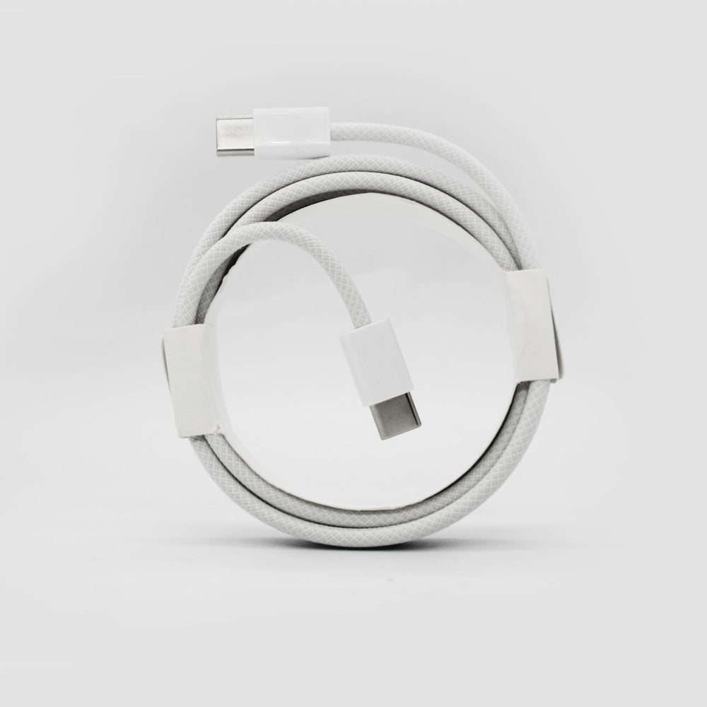 Dual-head type-c charging cable, compatible with apple 15-17 series, braided phone pd fast charging data cable, c-to-c