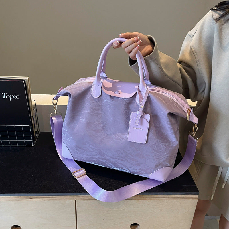 New large-capacity portable travel bag, women's light sports fitness bag, outdoor leisure travel bag, duffel bag