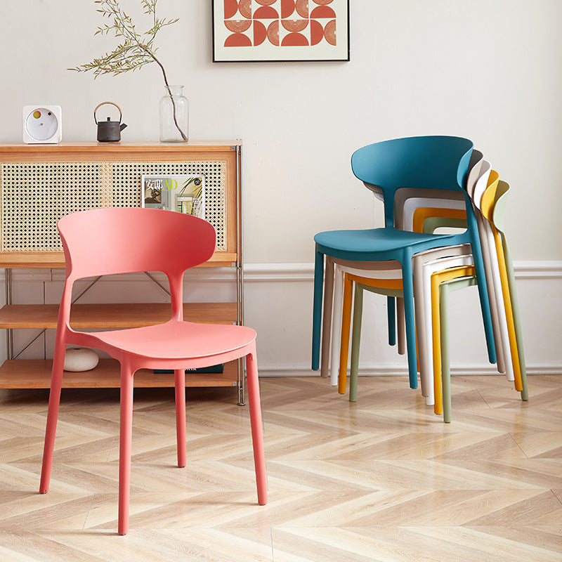 Thickened plastic chair commercial restaurant chair for home dining chair popular back chair office stool training conference seat