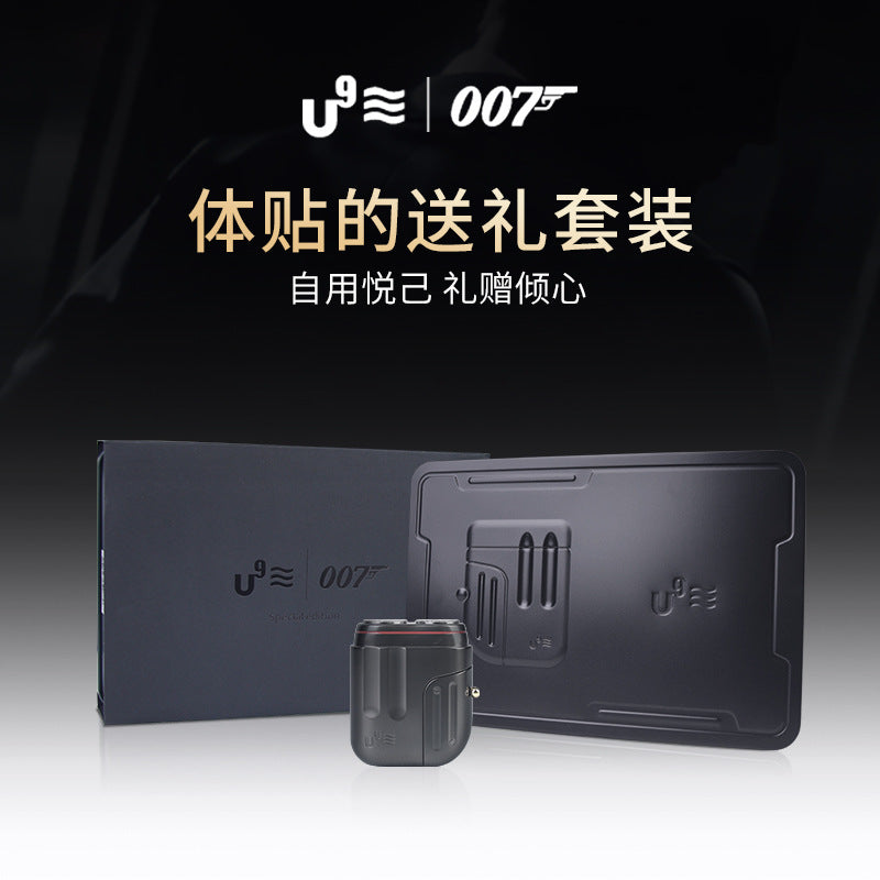 U9 bolt mini alloy electric shaver - fast charging, portable razor, full body waterproof, boxed, floating head