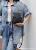 Top-grain leather 2024 new genuine leather mobile phone bag women's fashionclassy sense easiest for match trendy one-shoulder cross-body cowhide small bag