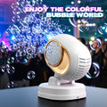 new arrival wedding stage bubble machine electric charging rotatable fully automatic light bubble gun party party