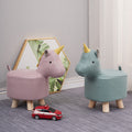 Elephant stool - kids' animal stool - solid wood shoe bench - creative small stool - home living room cartoon cute low stool