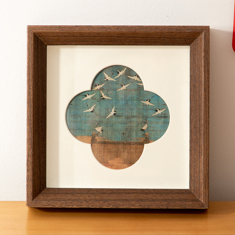 Photo frame table handmade DIY imitation decoration national style gift cardboard mounted 8 inch picture frame wall hanging salon holiday picture frame