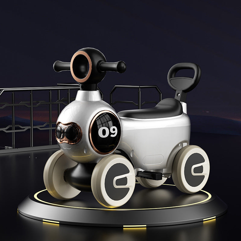 New children's scooter, music and light baby can take  1-4 years old four-wheeled boys and girls scooter