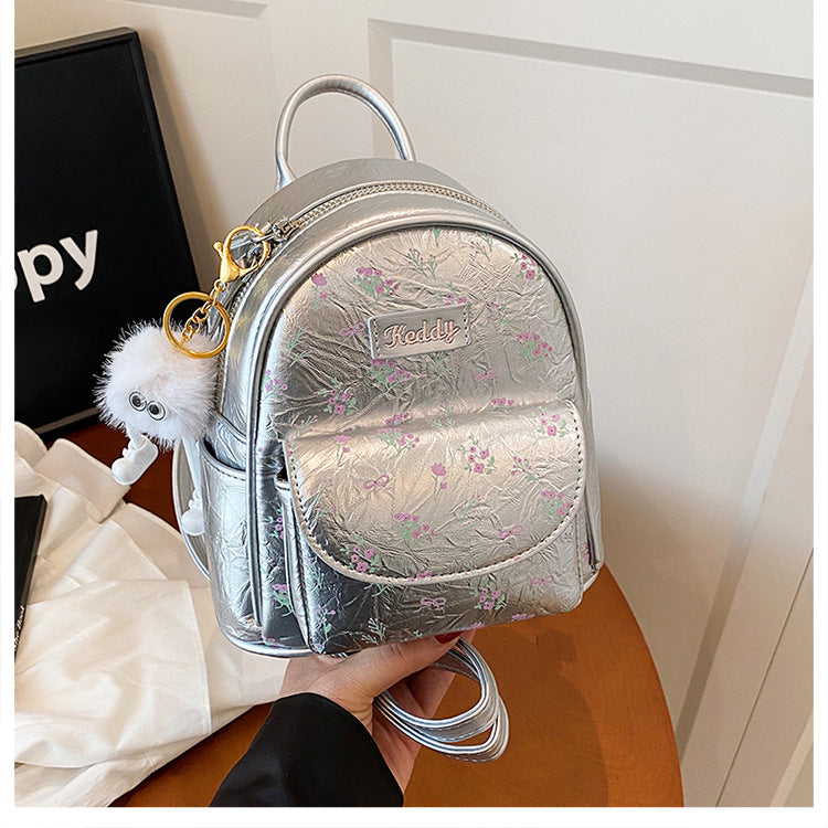 Cross-border backpack women's fashion versatile niche design Korean version student schoolbag casual texture lightweight travel backpack