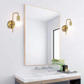Nordic light luxury u-shaped curved rod wall lamp frosted round glass single head bedside modern bedroom entrance minimalist