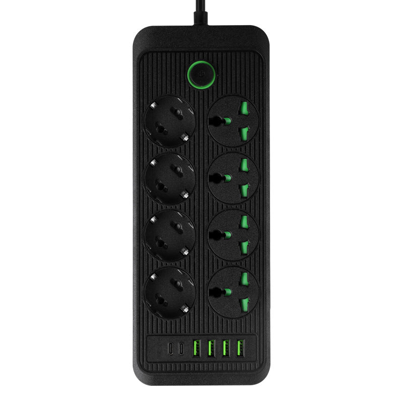 European power strip, european standard wiring, russian, german, korean round european standard switch, for home socket, multiple usb