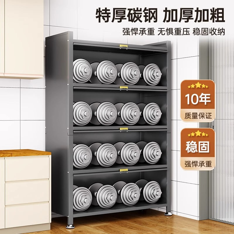 Kitchen storage rack floor-standing multi-layer dust-proof storage cabinet for home multifunctional cupboard sideboard cupboard storage cabinet