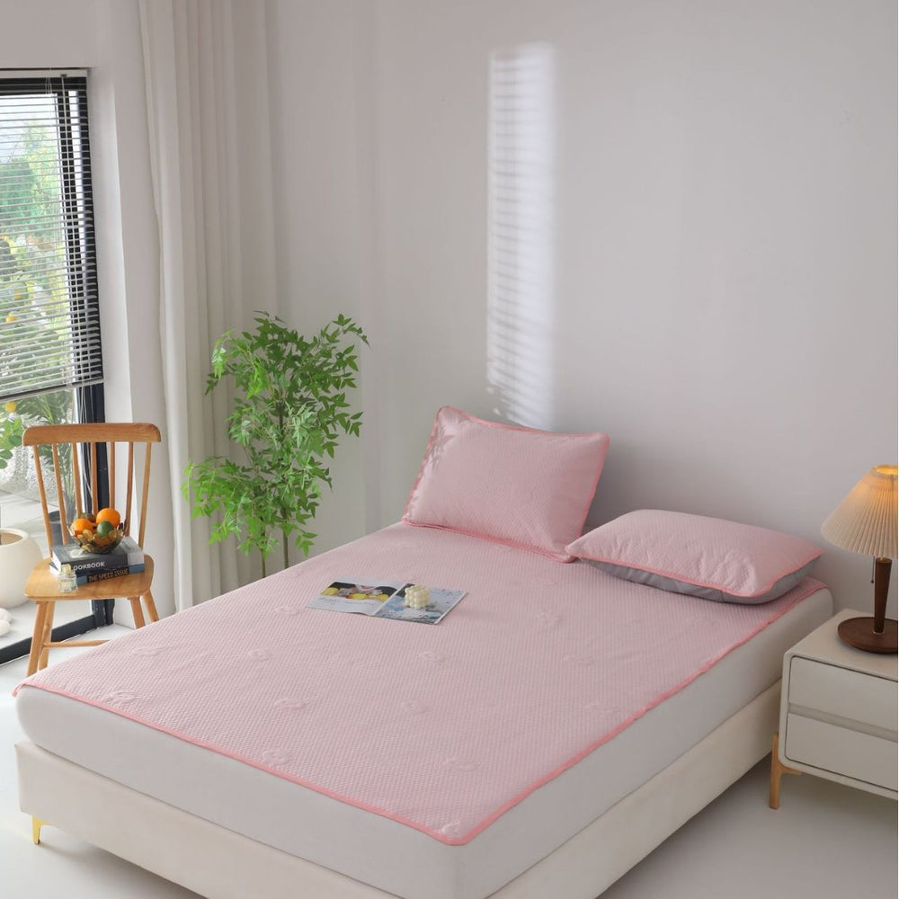 2026 new little ice bear fitted sheet & cooling mat set - includes cooling bean mat and three-piece set