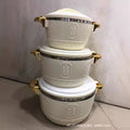 cross-border 3pcs insulated lunch box 2.5l-4.5l-6.5l hot selling african food warmer cont