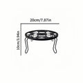 Nordic flower stand plant support heavy duty potting bracket indoor outdoor metal garden container round stand