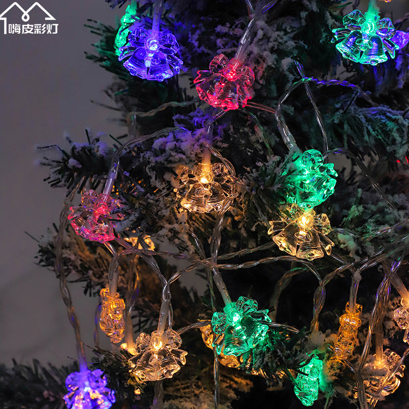 LED light string Gypsy Christmas Day small lantern ball star lighting holiday decoration battery box lantern string