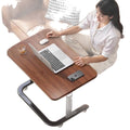 Adjustable height mobile desk with universal wheels, bedside table, reinforced legs, home desk for bedroom, living room, sofa, study table