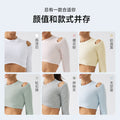 Eco-friendly organic cotton off-shoulder long sleeve activewear top - perfect for dance, fitness, yoga, and everyday style