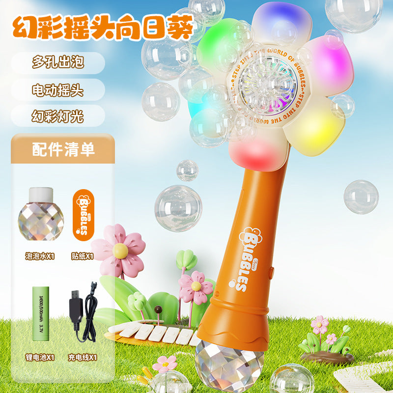 Influencer-approved fairy magic bubble wand - fully automatic handheld bubble machine - electric bubble toy for girls and kids - perfect birthday gift