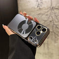 New star ring magnetic iphone 17 pro case with lens protector - iphone 16 instant aurora effect, large view window