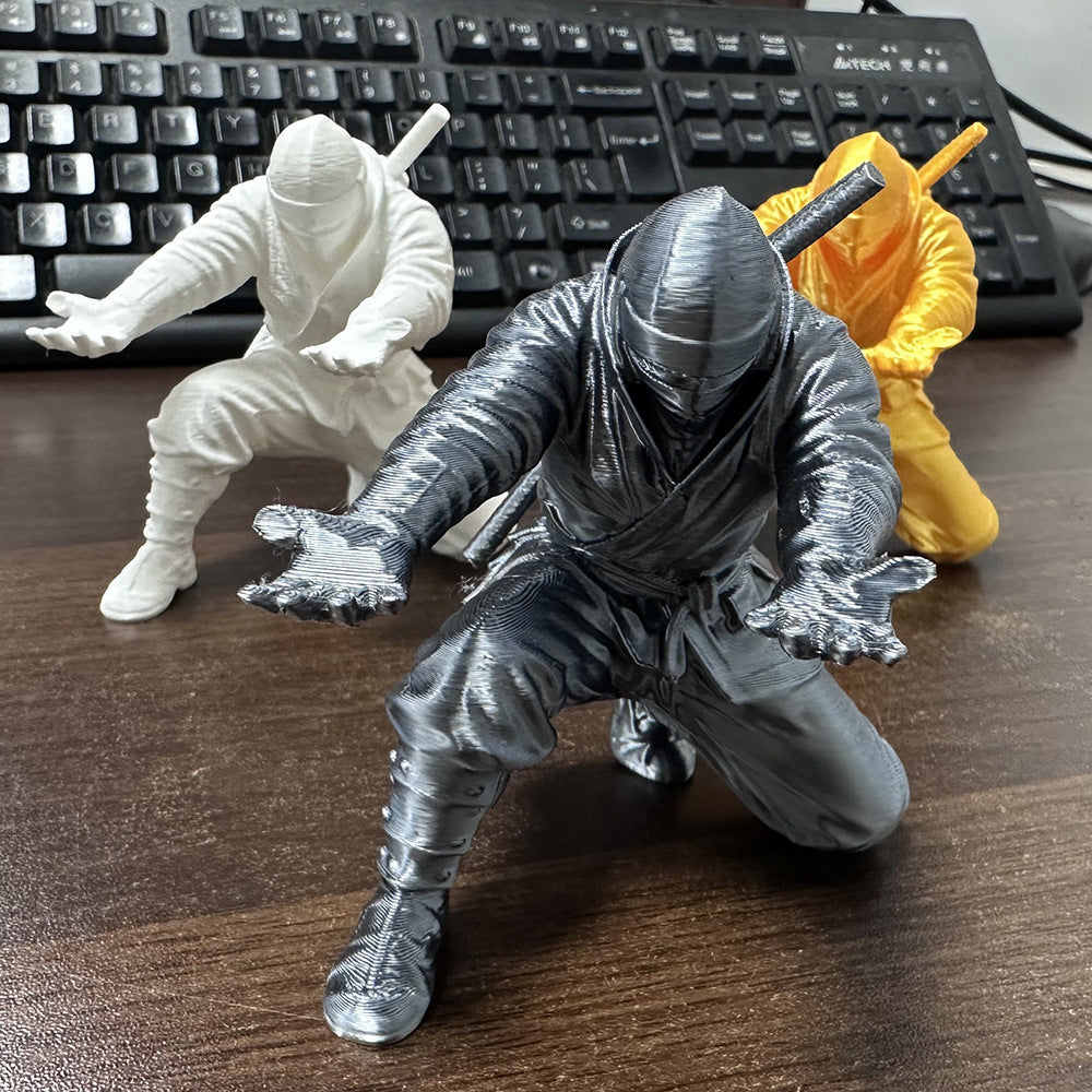 New cross-border 3d printed ninja pen holder 3d pen holder office classroom desktop decoration ornaments storage creative stand