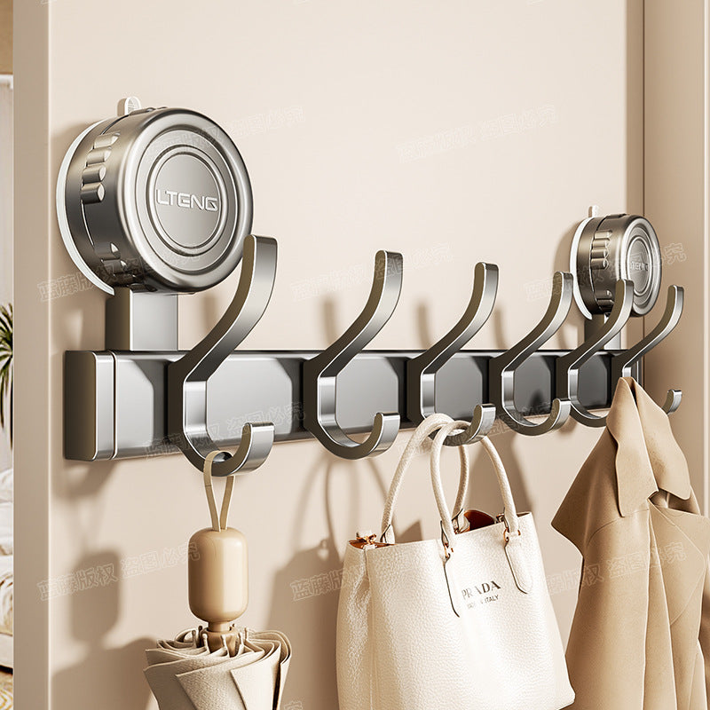 Strong vacuum suction cup hook No punching Strong load-bearing door Hanging hanger Entry door Clothes rack Storage