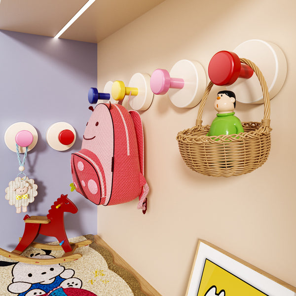 Dopamine suction cup hook non-punching strong load-bearing bathroom door back hook wall hanger vacuum non-marking adhesive hook