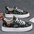 Men's spring 2026 new breathable canvas shoes, korean style trendy versatile lightweight soft sole non-slip low-top sneakers