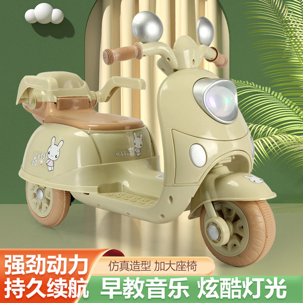 Children's electric motorcycle tricycle boys and girls baby battery car children's small Mulan charging remote control toy car