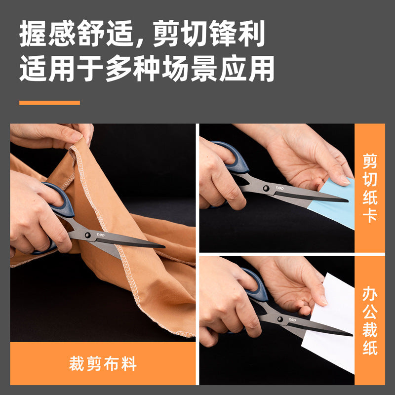 Deli 6009-S scissors office supply stainless steel household student handmade stationery wholesale scissors batch cutting