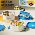 304 stainless steel insulated lunch box - square food container, airtight storage, portable bento box for office workers