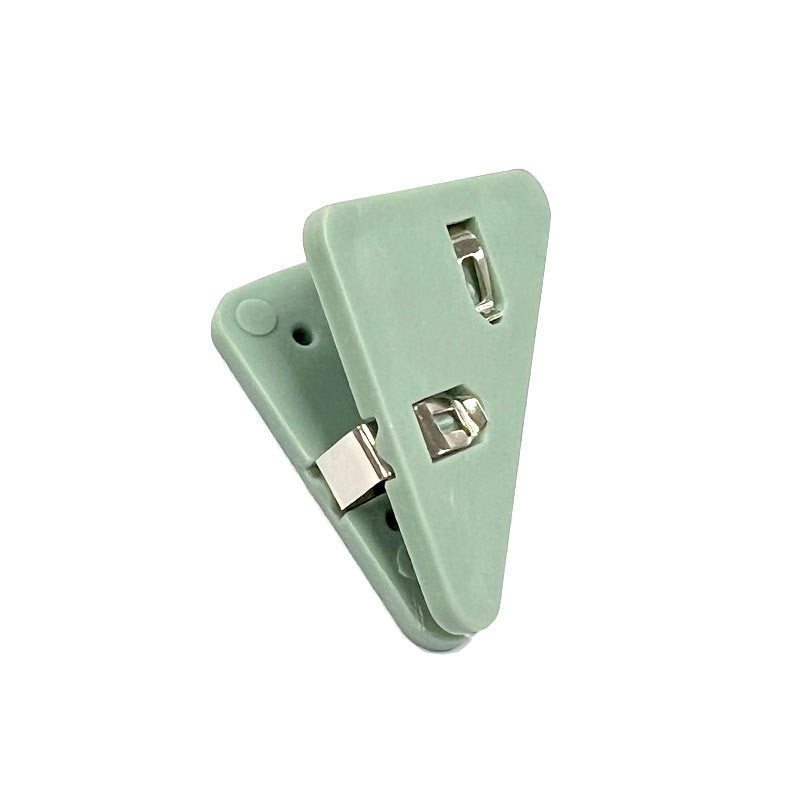 Simple Japanese corner clip, matte bill clip, student test paper data storage, anti-warping edge triangle clip wholesale
