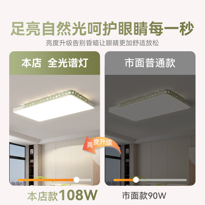 [Strict selection] 2025 new living room lamp simple modern atmosphere rectangular led ceiling lamp round lamp