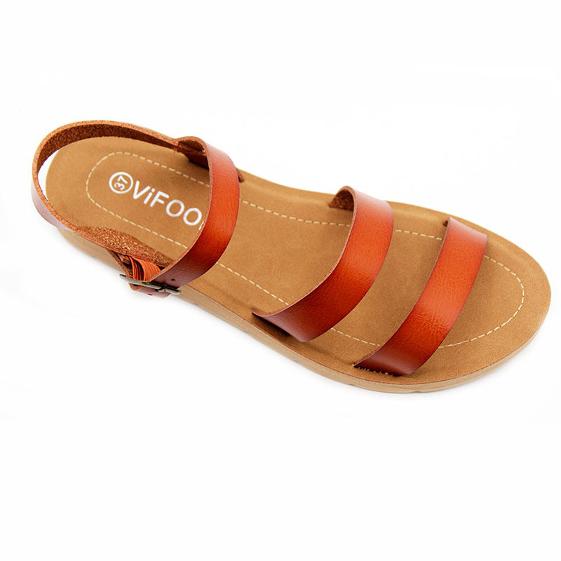 Chaozhou factory craft shoes flat-soled women's sandals non-slip hollow sandals spot wholesale Ladies sandals