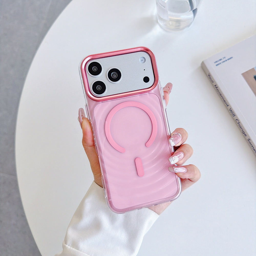 Imd wave pattern suitable for apple 17promax magnetic phone case iphone15 anti-fall protective cover high-end