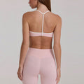 New arrival yoga clothes high waist hip lifting and abdominal control shorts nine-point pants suspenders beautiful back running sports intimates bra suit