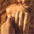 Gold initial ring for women, gold-plated heart-shaped initial stackable ring, adjustable pinky ring