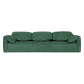 Foshan furniture little elephant ear leather sofa italian normcore living room straight row down genuine leather lazy fabric sofa