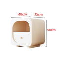 Cream style bedside table frenchaccessible luxury bedroom modern casualpopularins wabi-sabi bedside storage cabinet