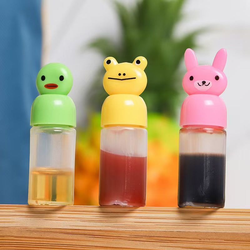 Mini sauce bottle plastic squeeze sauce bottle japanese style squeeze condiment bottle food grade portable soy sauce bottle cross-border