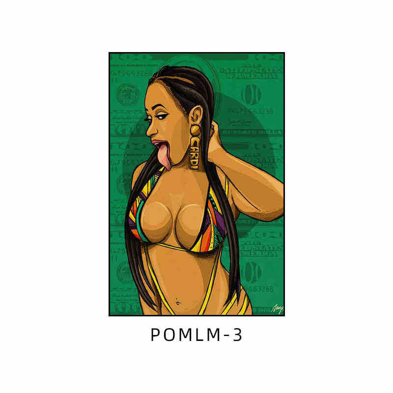 Bar decoration painting American retro tavern KTV box wall painting Love hotel bathroom toilet mural