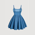 Fashionnew arrivalexport cross-border  women's sweet suspender silm skirt waist denim dress for women