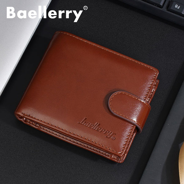 Cross-border new oil wax leather wallet men's large-capacity cash short high-end multi-card leather wallet wallet