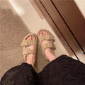 Popular retro thick sole slippers women 2026 summer new style outwear fashioneasiest for match one-line slippers bokensha sandals women