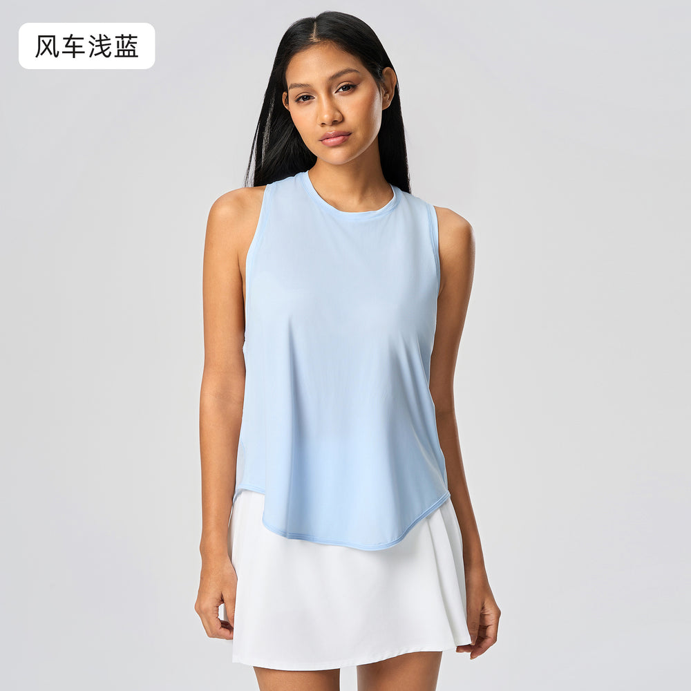 New women's quick-dry tank top - sleeveless workout top for fitness, yoga, running, breathable, loose fit, summer sports t-shirt s