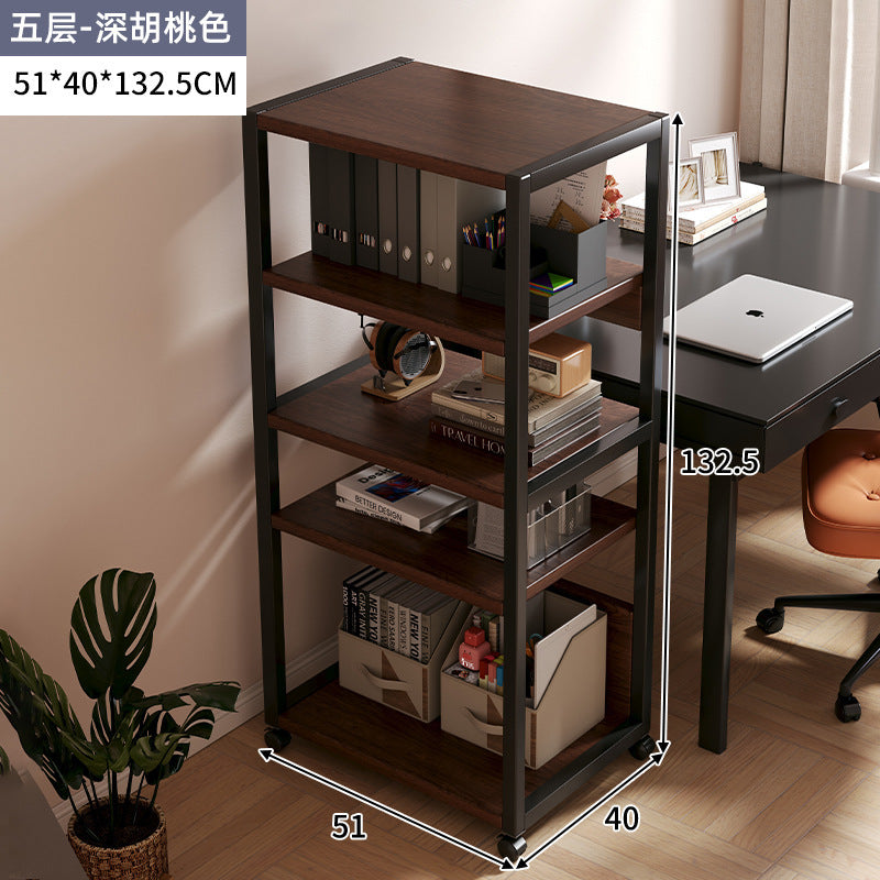 Removable printer rack office station trolley multi-layer storage rack document sorting host bracket