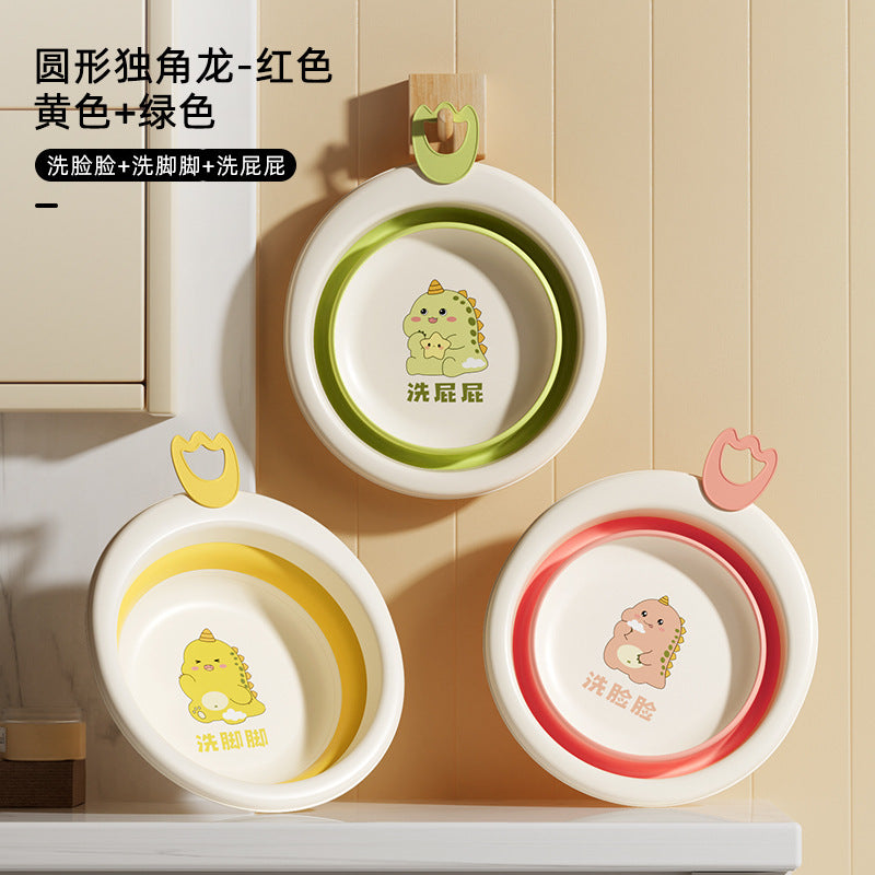 Factory direct foldable washbasin - portable baby wash basin, plastic household infant basin